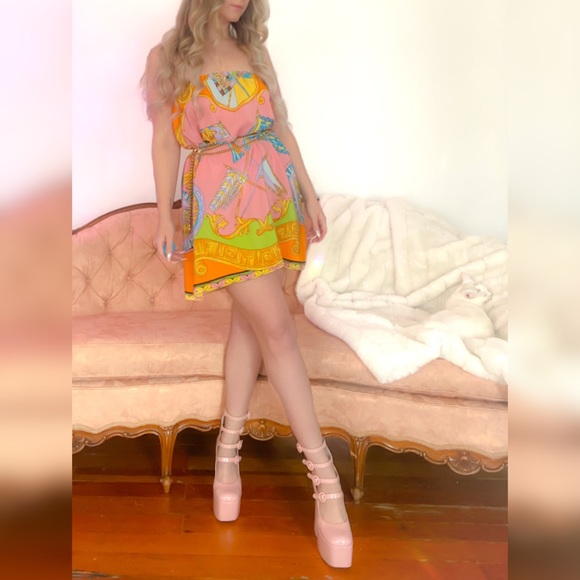 💔SOLD💔 Versace Mami Silk Slip Dress / Skirt - Picture 2 of 4